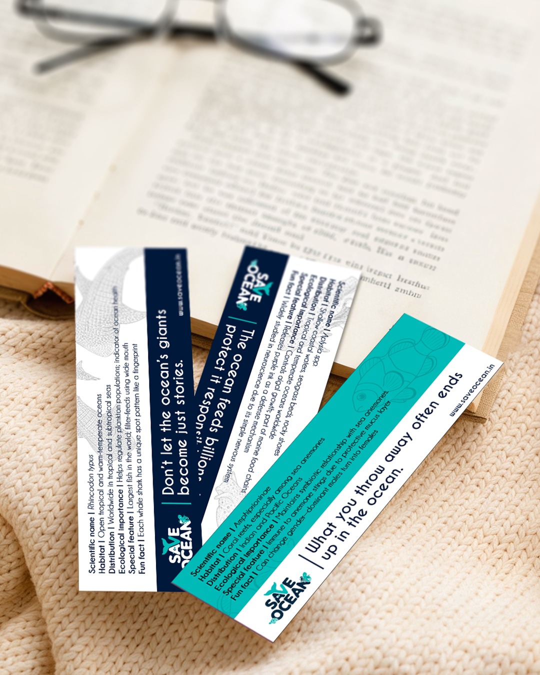 Amazing Ocean Creatures Bookmarks